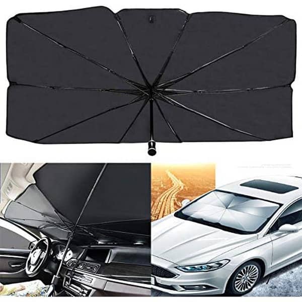 Car Sunshade Umbrella for Windshield - UV Protection and Foldable Design