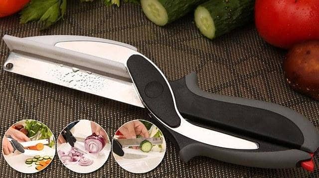 Clever Cutter Kitchen Smart Cutter 2 In 1 Knife & Chopping Board