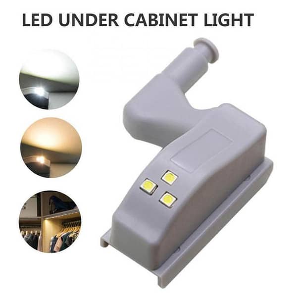 1 Pc LED Under Cabinet Hinge Light - Smart Touch Sensor for Wardrobe, Kitchen, Closet, and Bedroom