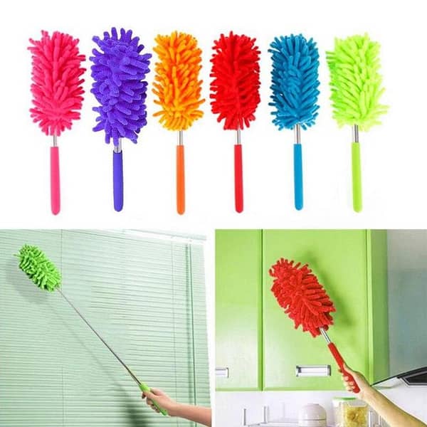 Adjustable Extendable Microfiber Duster Easy Cleaning Dusting Brush