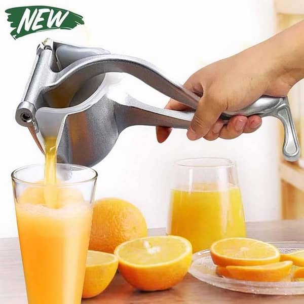 Manual Citrus Juicer for Orange, Lemon, and Smoothies - Stainless Steel Fruit Press Machine