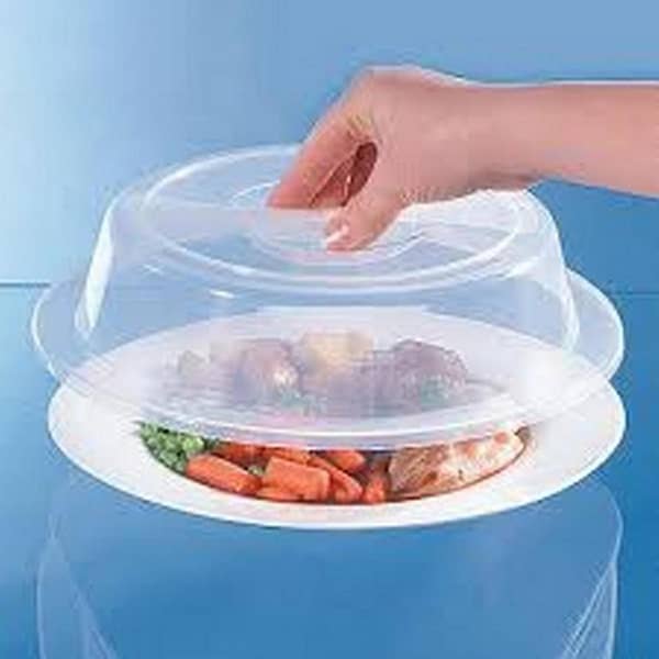 Microwave Safe Reusable Plastic Food Cover - Multifunctional Dish Dust Cover and Oil Cap