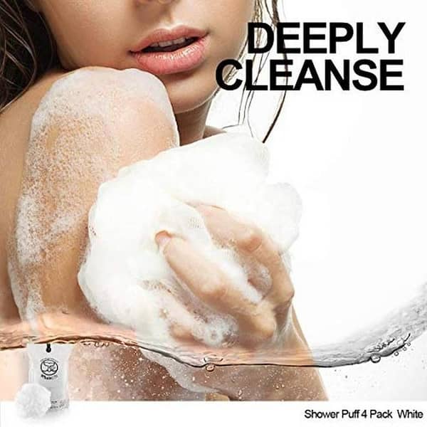 1 Pcs Home Bathroom Bath Sponge Mesh Exfoliating Shower Pouf Adult Bathing Towels Bath Ball Body Cleaner Shower Sponge