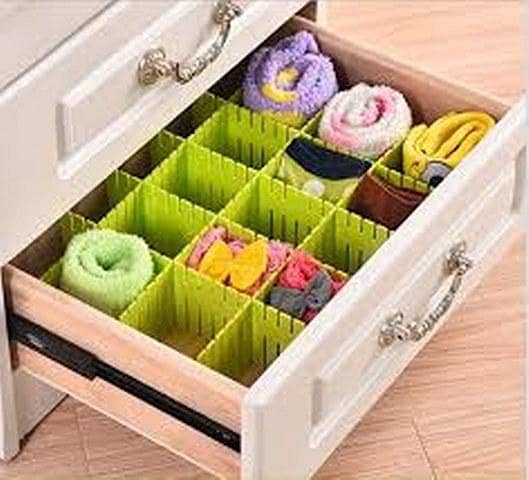 DIY Plastic Grid Board Storage Box for Drawer and Cabinet Organization