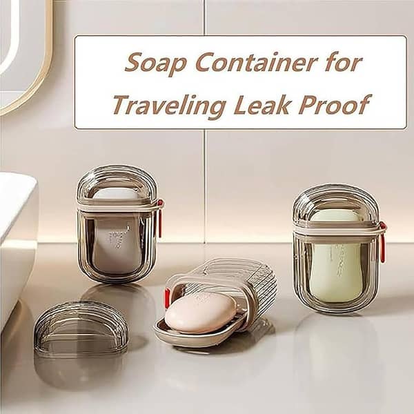 Travel Soap Case by Light Luxury with Double-Layer Design