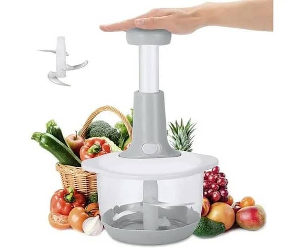 Mini Manual Vegetable and Garlic Chopper – Hand Pressure Meat Grinder
