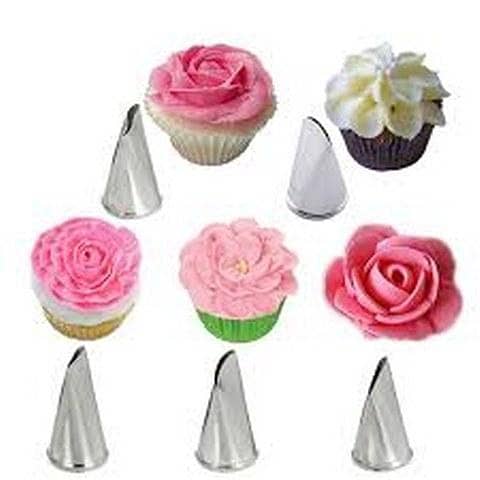 Cakeware 12 Piece Cake Decorating Set Frosting Icing Piping Bag Tips With Steel Nozzles