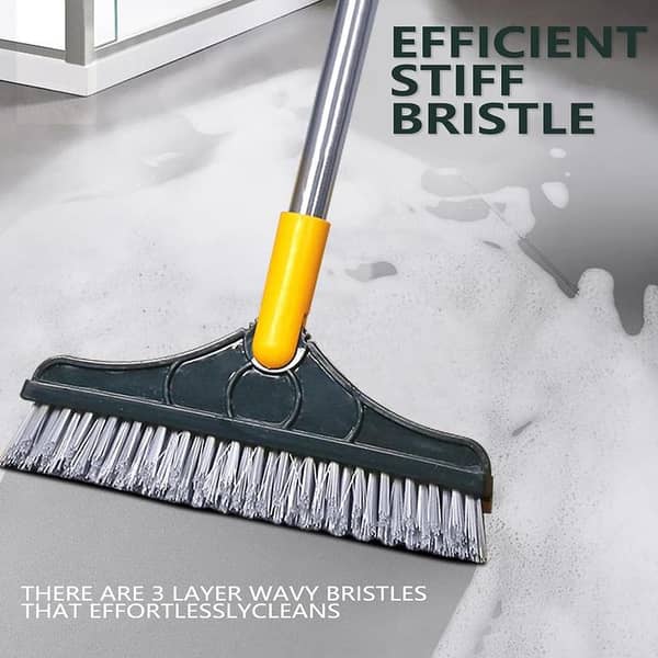 2 In 1 Magic Broom Floor Cleaning Scrub Brush With Wiper