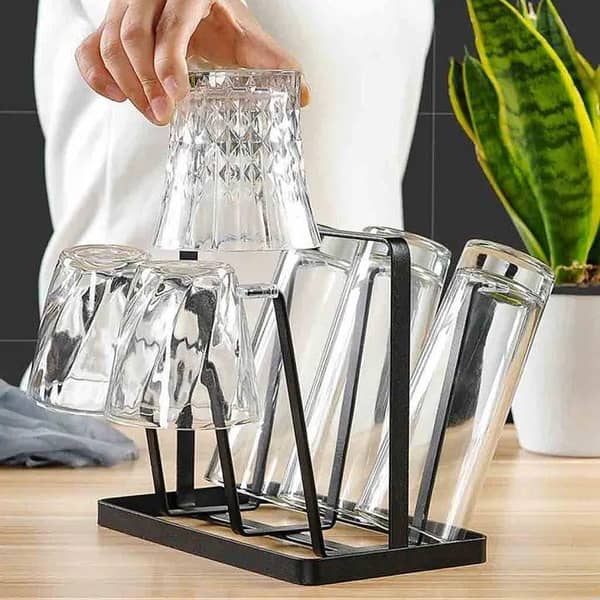 Glass Stand Kitchen Glass Holder( 6 Placements )