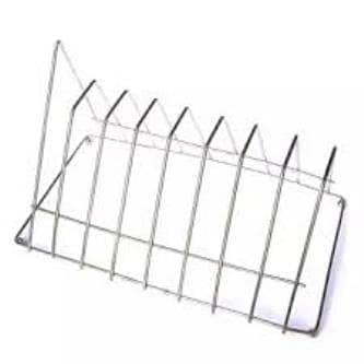 Stainless Steel Pot Lid and Bowl Holder with 8 Slots for Kitchen Drainage and Storage