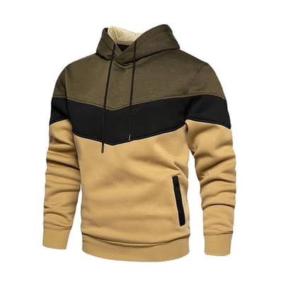 Men’s Winterwear / Tri-Color Fleece Hoodie