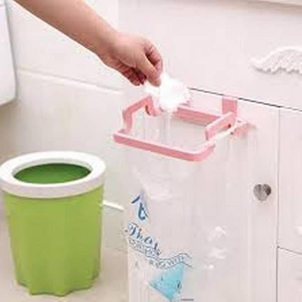 Hanging Garbage Bags Rack Stand Storage Kitchen Holder Cupboard Drawer Door Waste Bin Bucket Dustbin 18.5*14*4.5cm