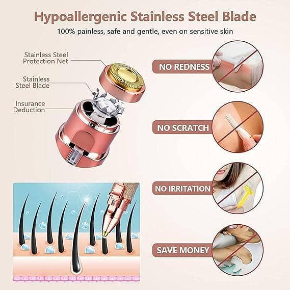 Rechargeable Flawless 2-in-1 Eyebrow and Facial Hair Remover Trimmer
