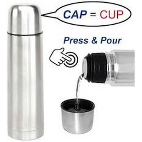 Stainless Steel Hot & Cold Flask Water Bottle Kids Bottle School Bottle Office Bottle - Multicolour