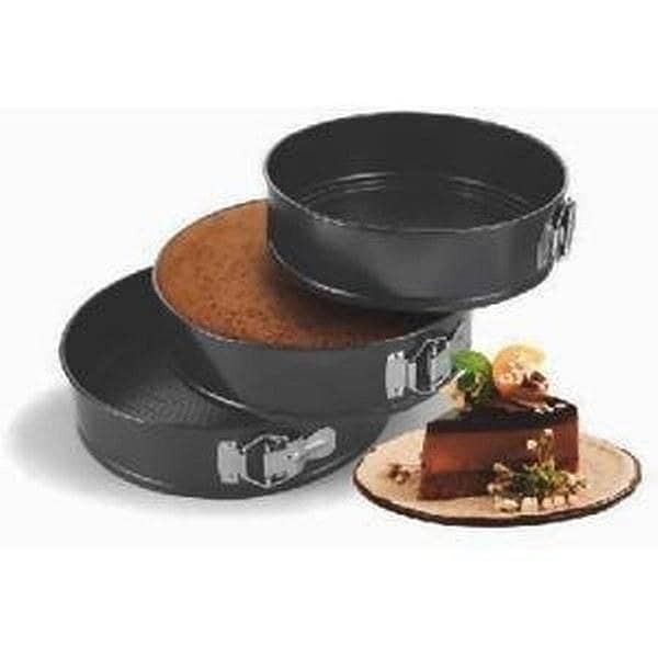 3 Pcs Set Round Shape Cake Tin Mould Spring Form Removable Cake Mould