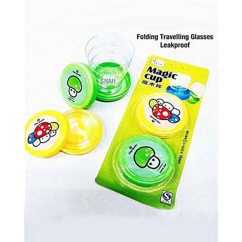 Set Of 2 - Folding Collapsible Magic Cup