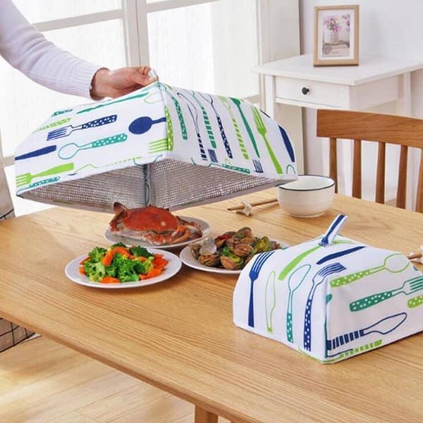 Foldable Food Cover Set – Tin Foil Insulated Kitchen Accessories for Cooking and Organizing