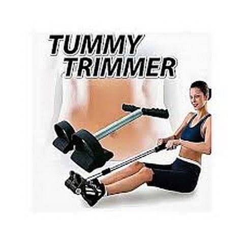Black and Silver Single Spring Tummy Trimmer