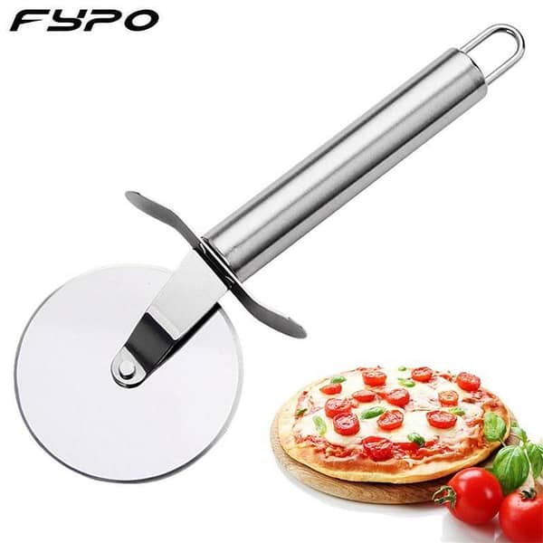 Pizza Cutter Wheel, Quality Stainless Steel Pizza Cutter, Very Sharp Pizza Cutter Slicer with Non Slip Handle, Easy to Clean