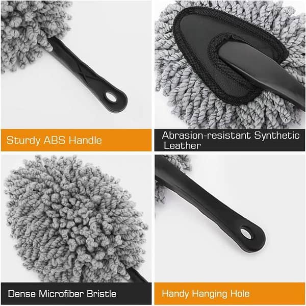 Super Soft Microfiber Car Dash Duster, Car Interior Cleaning and Home Use Dusting Brush