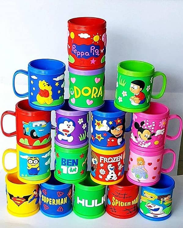 Unbreakable Cartoon Design Milk Cups For Kids