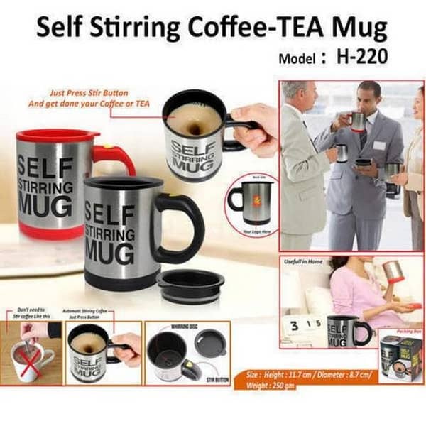 400 ML Self Stirring Mug Double Insulated Automatic Electric Coffee Cups Tea Milk Mixing Drinking Cup with Lid for Office Home
