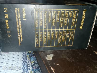 Projector only 15 days used hardly 5 hours