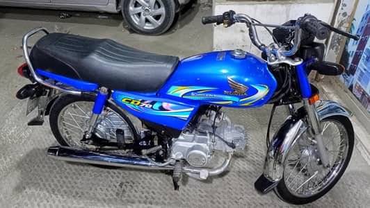 Honda CD-70 2024 model Karachi num 1st owner mint condition