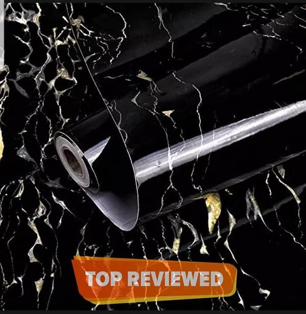 Peel and Stick Marble Design Tile - 60x200cm Self-Adhesive Backsplash or Wall Decor