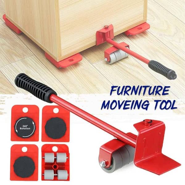 5-Piece Heavy Duty Hand Tool Set for Moving Furniture, Sofas, Beds, and Closets
