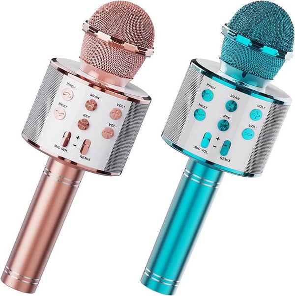 WS-858 Wireless Bluetooth Karaoke Microphone - 3-in-1 Handheld Speaker for Smartphones - Perfect for All Ages