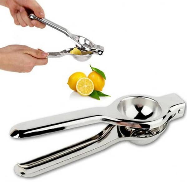 Stainless Steel Manual Single Press Lemon Squeezer - Silver