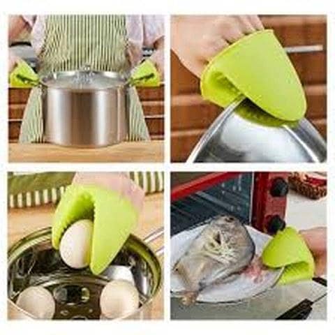 Silicone Oven Mitt Set - Heat Resistant Cooking Tools for Safe Handling