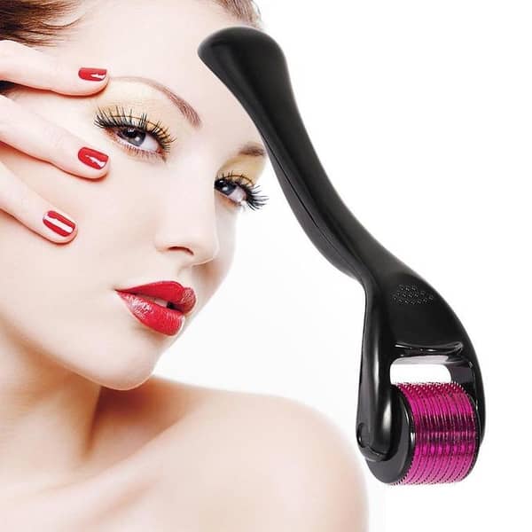 Derma Roller - 0.5MM For Wrinkles, Acne Scar Removal, Hyperpigmentation, Boosts Collagen & Evens out Skin Tone