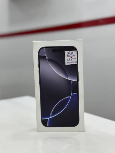 Apple iPhone 16 pro box pack /- 03461809478