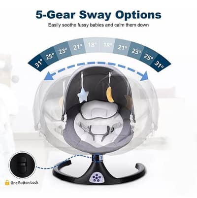 Affordable kidilo Electric baby swing