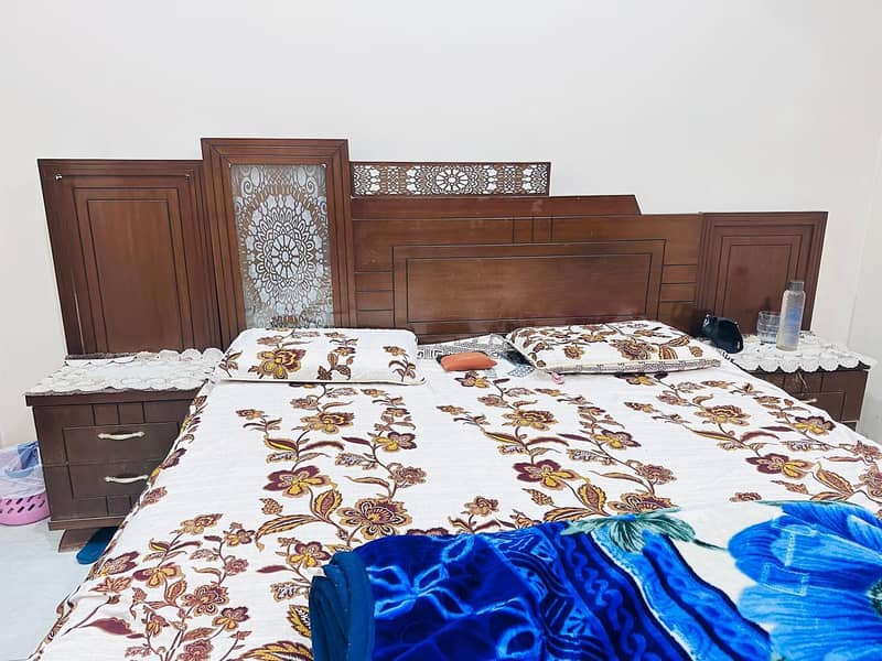 bed with side table 3