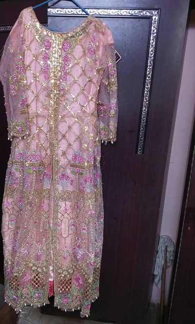 heavy embroidery dress maxi