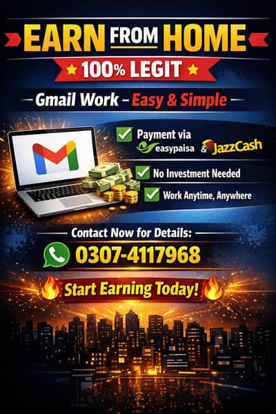 HONE BASES GMAIL WORK 100% EARNING
