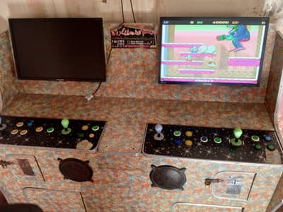 video game double counter. football game