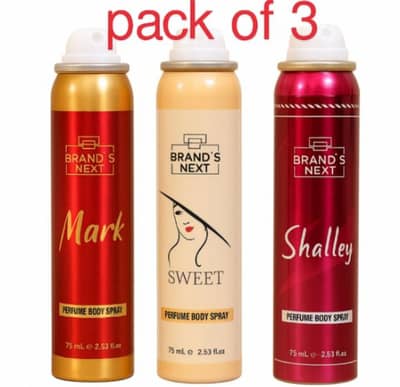 body spray pack of 3 - 75ML body spray Brand next body spray