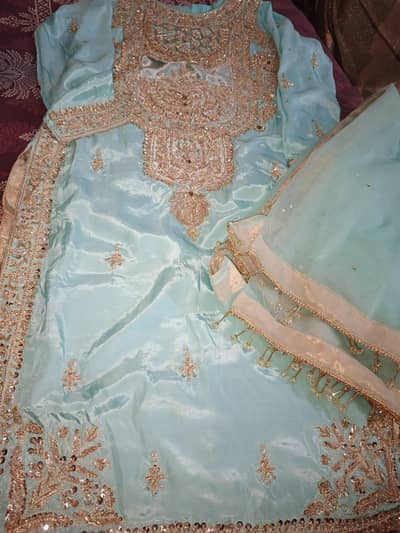 UN touch brand new recently stich dress full embroidery