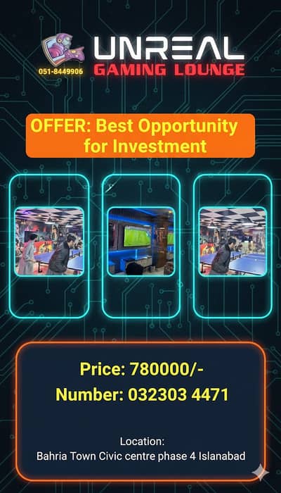 Running Gaming Business for sale/best business opportunity