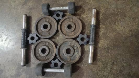 Home Gym Must-Have | Dumbbell Set with 10kg Weight [Used & Durable]