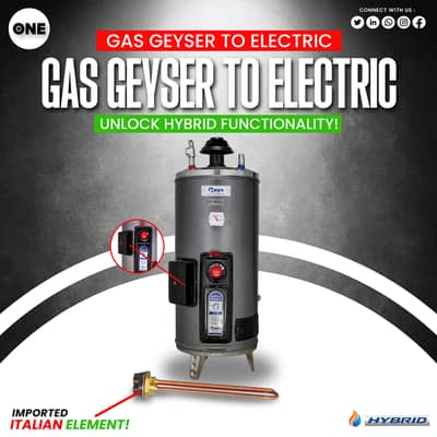 Convert Gas Geyser to Electric | Gas Geyser Upgrade | Dual Mode Geyser