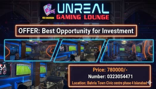 Running Gaming Business for sale/best business opportunity