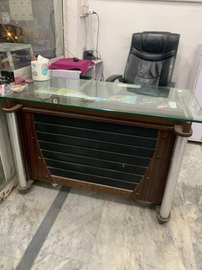 office chair and table