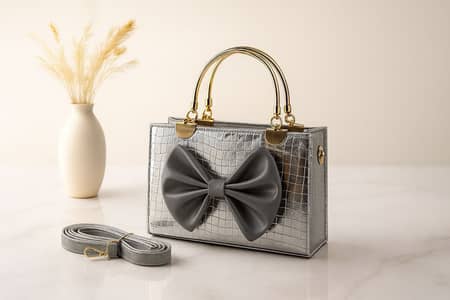 Bow* Style Lv bag High Quality Material With Long Belt