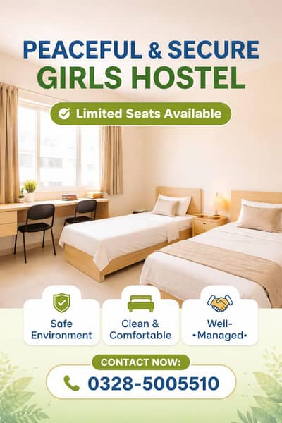 Peaceful & Secure Girls Hostel - Limited Seats Available