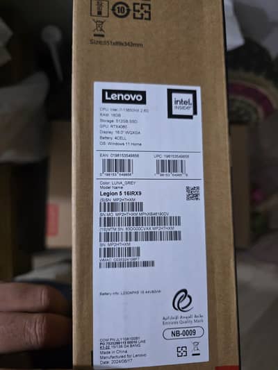 Lenovo Legion 5 – Gaming Laptop 16/512 gb RTX 4060 8gb brand new box